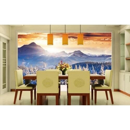 Stereoscopic 3d wallpaper Scenery wall paper mural 3d tv background wall home decor photo wallpaper nature