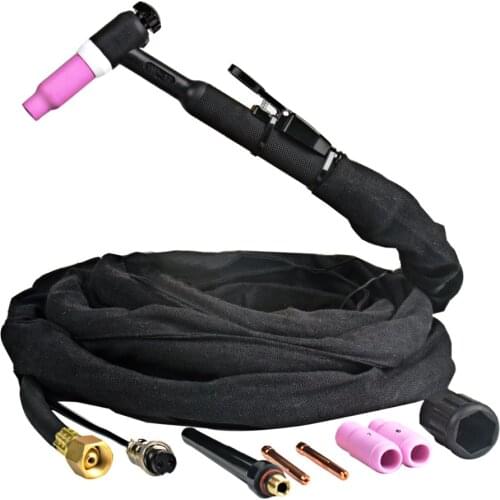 Wp17 Tig welding torch 150A DC / 120A AC 0.02" to 3/32" electrode Length:4m cable