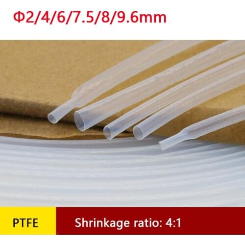 4:1 Shrink PTFE Heat Shrinkable Tube Φ2/4/6/7.5/8/9.6mm Corrosion Resistant 260 ℃ High Temperature Resistance