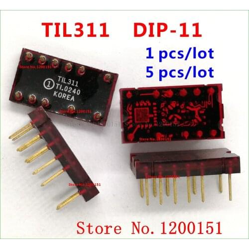 TIL311 Encapsulation DIP-11 HEXADECIMAL DISPLAY WITH T1L311