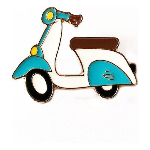 Vintage Enamel Brooch Pin Beautiful Motorcycle Lapel Pins For Backpacks Shirt Cute Badges Jewelry Gift