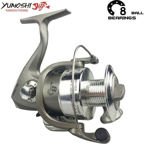 Yumoshi 1000-7000 8BB 5.5:1 Feeder Metal Spinning Fishing Reels Wheel Salt Water Fishing Reel Olta Daiwa Bait Casting Reel