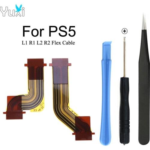 YuXi For PS5 Controller L2 R2 Flex Cable Replacement Adaptive Trigger Flexible Cable For PlayStation 5 Gamepad