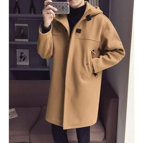 Winter Thicken Warm Hooded Men Coat High Street Fashion Loose Windbreakers College Casual Khaki Black Outerwear Plus Size 5XL