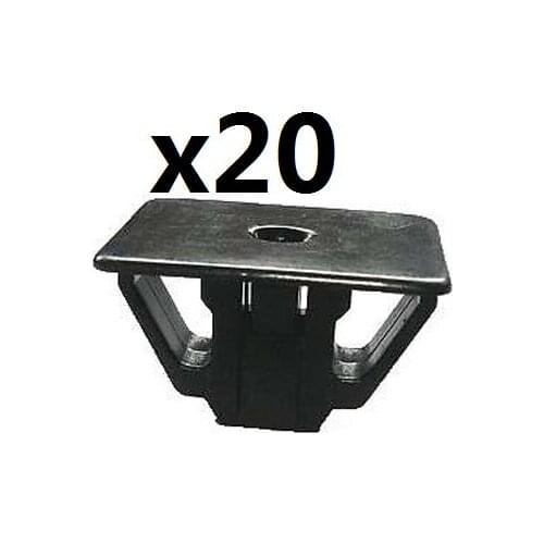 20pcs Nylon For Honda Headlight Grille Spacer Bracket #10 Screw Grommet Nut Clip 91635-SM4-003