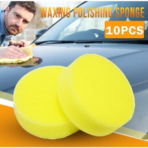 10 x 4" 10pcs Foam Drill Buffing Sponge Pads for Sanding Polishing Waxing Sealing Glaze for Car Sanding Buffing Polishing Waxing