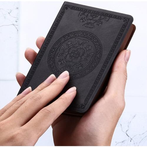 140 Sheets PU Leather Notebook Diary Retro Style Pocket Notebook Student School Stationery Gift Portable Vintage Pattern Notepad