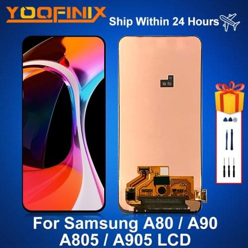6.7"Original For Samsung Galaxy A80 2019 LCD A905 Display Assembly Replacement Parts For Galaxy A805 SM-A805F SM-A8050 LCD