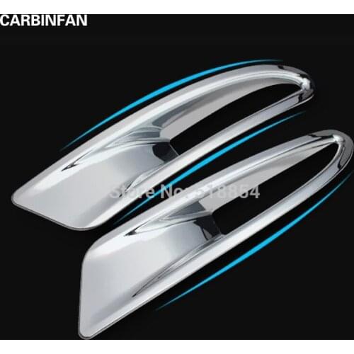 ACCESSORIES FOR 2014 2015 MAZDA 3 M3 AXELA SEDAN CHROME REAR REFLECTOR FOG LIGHT LAMP COVER TRIM BEZEL MOLDING GARNISH 2PCS/SET
