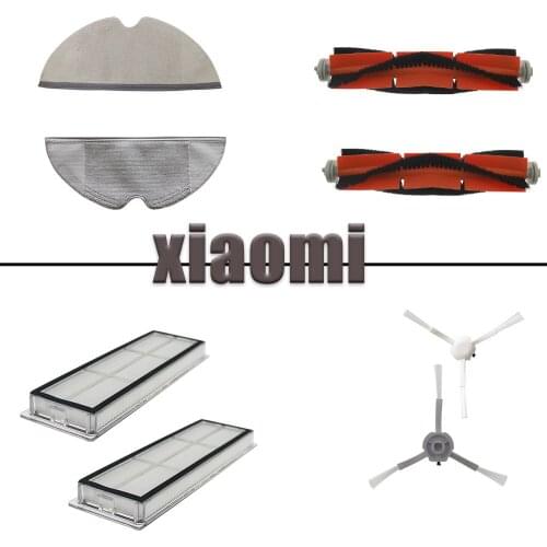 Robot Vacuum Cleaner Accessories For Xiaomi MI Robot Vacuum-Mop Mijia 1C STYTJ01ZHM Roller Brush Hepa Filter Mop Parts
