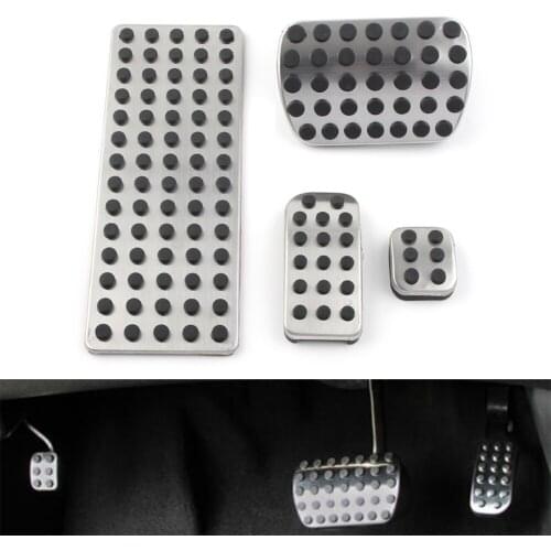 4pcs/Set Car Gas Brake Footbrake Footrest Pedals Sport Foot Pedal Covers For Mercedes Benz V-Class W447 Metris Vito Valente