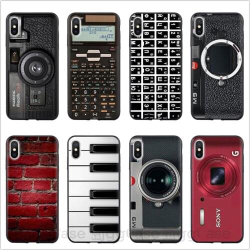 Retro Camera Cassette Tapes Calculator Keyboard Soft Phone Case Fundas For iPhone 6 6S Plus 7 7Plus 5 5S SE 8 8Plus X XR XS MAX Coque For iPhone 11 Pro Max Cases