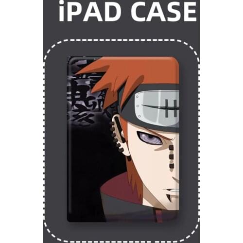 NARUTO IPad Case for IPad Pro Mini IPad 1 2 3 4 Anti-fall Shatter-resistant Flip Version Silicone Inner Shell Christmas Gift