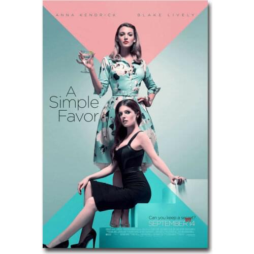 D0243 A Simple Favor Movie Silk Fabric Poster Art Decor Indoor Painting Gift