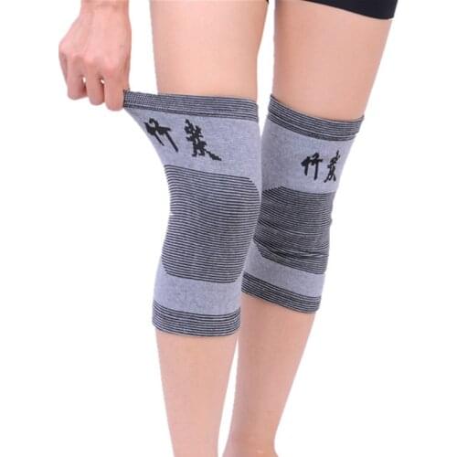 1 Pair Bamboo Charcoal Elastic Brace Patella Sport Pad Knee Wrap Support Pain Relief Breathable Light Weight Elbow & Knee Pads