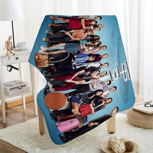 Musife Custom Glee Flannel Blanket Design Your own Blanket Flannel Blankets for Sofa DIY Dropshipping