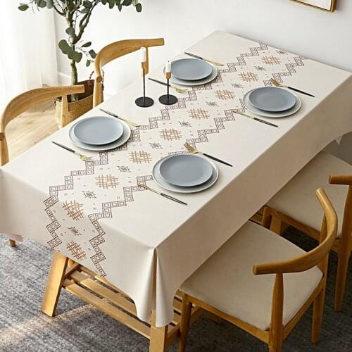 Nordic Home Rectangular Tablecloths for Table Party Decoration Bohemian Waterproof Anti-stain Nappe De Table Table Cover Tapete