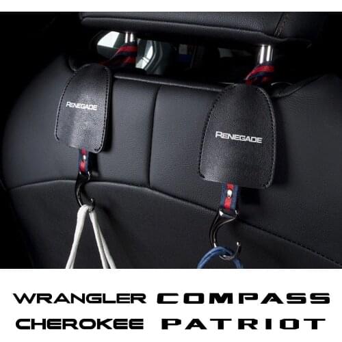 Car Seat Back Headrest Hook For Jeep RENEGADE WRANGLER CHEROKEE COMPASS PATRIOT TRAILHAWK COMMANDER LIBERTY RUBICON Accessories