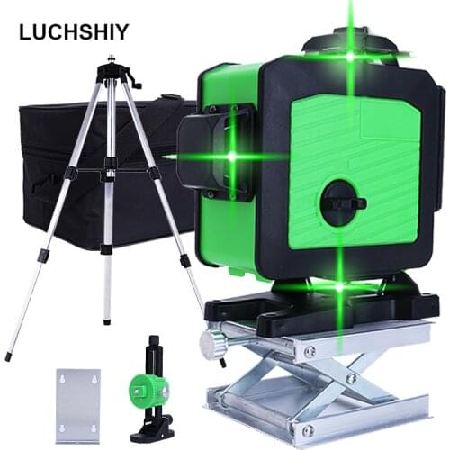 16 Lines 4D Laser Level 360 Horizontal & Vertical Cross Super Powerful Auto Self-Leveling Green Line Laser Level Remote Control
