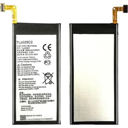 TLP025C2/TLP025C1 2500mAh Phone Li-ion Battery For Alcatel One Touch POP 4 Plus 4+ OT-5056D 5056D 5056A 5056W