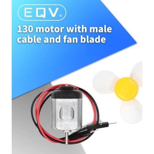 130 with line motor DIY robot car spare parts DC micro motor with cable male