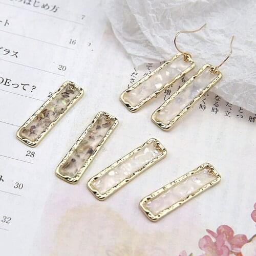 Fashion 30pcs/lot color rectangle shape alloy charms for jewelry making earrings/necklace/bracelet diy pendants accessory