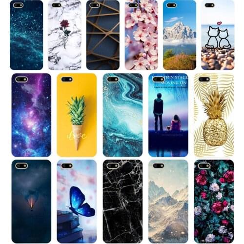 N Silicone case For 5.45" inch Huawei Y5 2018 PRIME case Soft back cover Phone Case for on Huawei Y5 2018 case Coque bumper bags