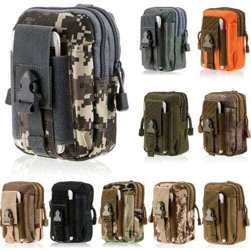 Wear waterproof nylon bag in the mobile phone pocket wear belt running many tactical outdoor camouflage pockets