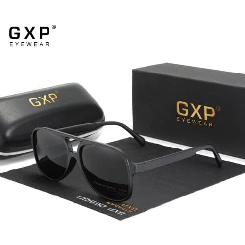 GXP 2021 Retro Men Gradient Polarized Sunglasses Women Carbon Fiber Pattern Design Outdoor Driving Eyewear