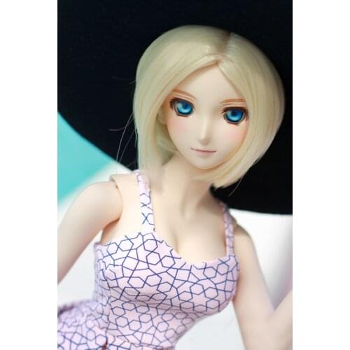 [wamami] # Blond Medium Wig For 1/4 MSD 1/3 1/6 SD DZ AOD BJD Dollfie