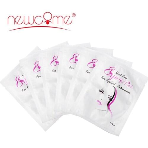 NEWCOME Eyelash Extension Pad Gel Patch Hydrogel Eyepad Lint Free Mask Eye Pads Sticker Eye Lashes Extension Professional MakeUp