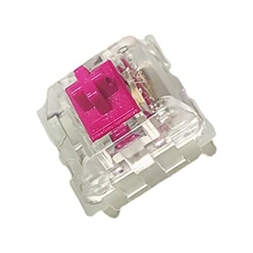 Red Wine Switch 43g Triggers KTT Transparent Custom RGB For Mechanical Keyboard Content Linear 3-pin POM Axis GK61