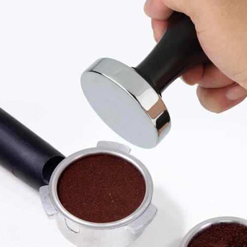 Stainless steel 51mm/53mm/58mm Tamper Handmade Coffee Pressed Powder Hammer Espresso Maker Cafe Barista Tools