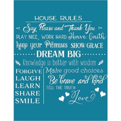 Dream Big Self-Adhesive Silk Screen Printing Stencil Mesh Transfers for DIY T-Shirt Pillow Textile Painting Decoration N0PA