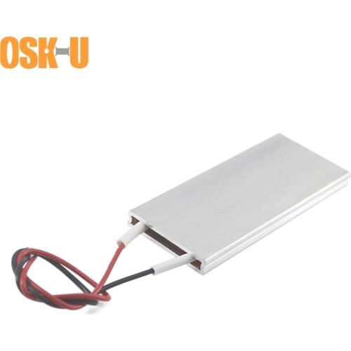 48V Thermostat PTC Heating Element 270 Celsius Degree 70x30x6mm Constant Temperature Electric Heater Plate Wattage 40-120W