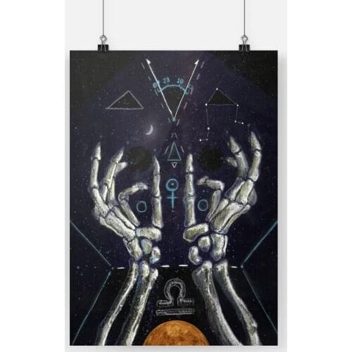 Libra the Scales Constellation Poster Canvas Painting Wall Art Decor Living Room Bedroom Study Home Decoration Prints