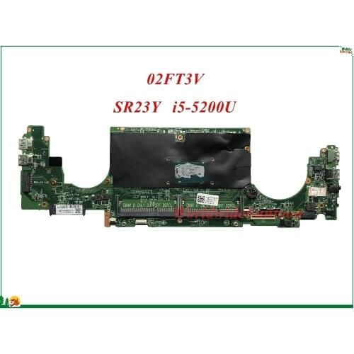 High Quality MB 2FT3V 02FT3V CN-02FT3V For Dell Insprion 15 7548 Laptop Motherboard DA0AM6MB8F1 SR23Y I5-5200U DDR3L 100% Tested