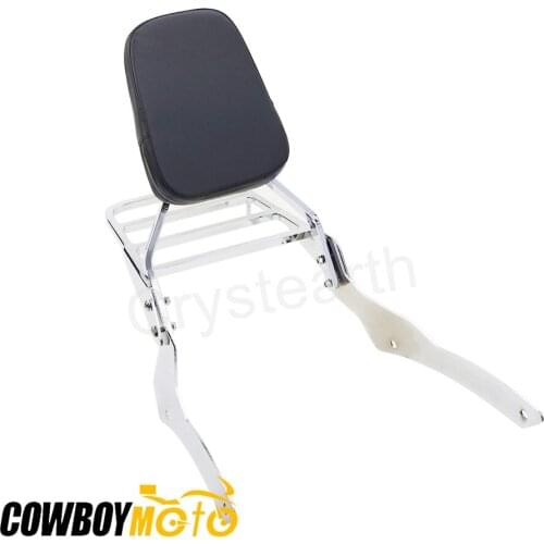 Motorcycle Passenger Rear Backrest Sissy Bar Luggage Rack For Yamaha Vstar V-Star 650 400 Classic 1998-2014 2010 2011 2012 2013