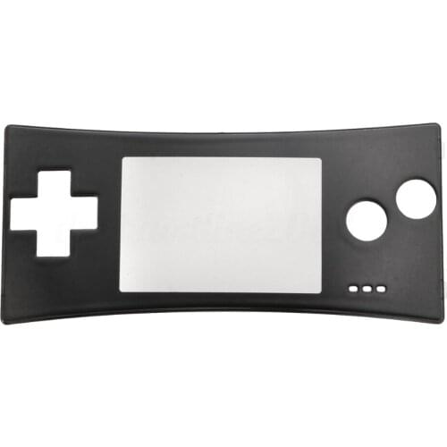 Replacement Black Front Shell Faceplate Case Cover Part for Nintendo Gameboy Micro GBM