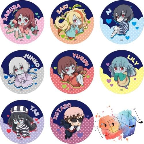 ZOMBIE LAND SAGA Anime Minamoto Sakura Nikaidou Saki Junko Mizuno Ai Yamada Tae Yugiri Kotaro Zombie Ver Metal Badge Brooch Pins