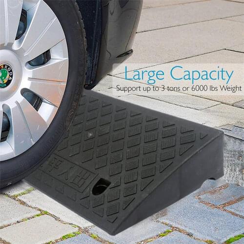 Heavy Duty Plastic Threshold Ramp Mat Pad 1pc Lightweight Curb Ramps Car Trailer Truck Bike Motorcycle Wheelchair Curb