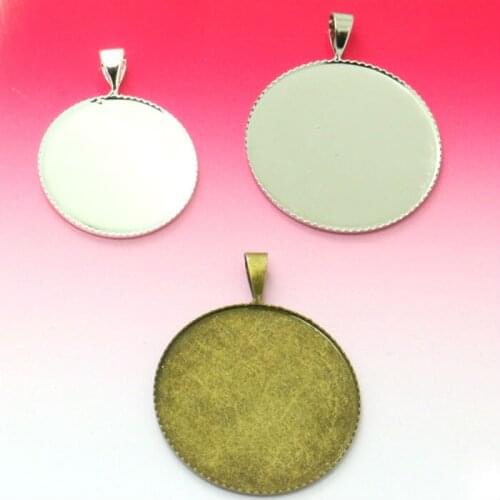 10pcs Silver/Antique Bronze Plated 20mm 25mm Melon Seeds Teeth Tray for Cameo Settings Cabochon Pendants&Charms Blank Base