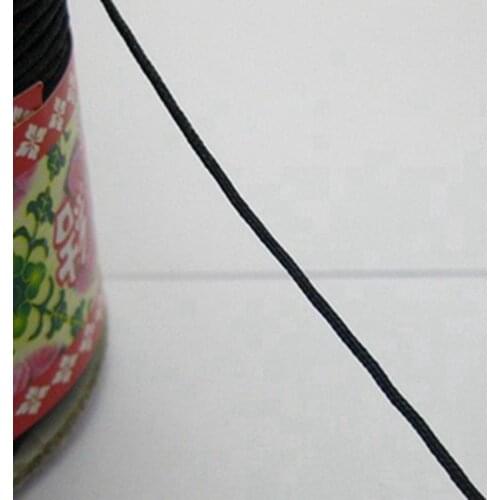 100 Meters Brown String Chinese Knot Cord Synthetic Silk Jewelery Cord 0.8mm