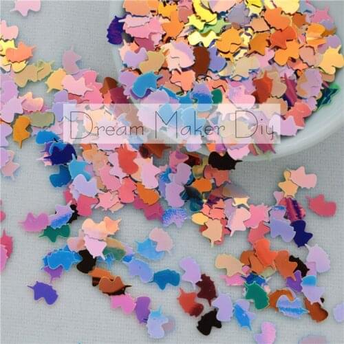 1000pcs(25G) 6*9mm Small Unicorn Brilliant Colors Loose PVC Sequins for Crafts Sewing DIY Dance Dress Clothing Accessories