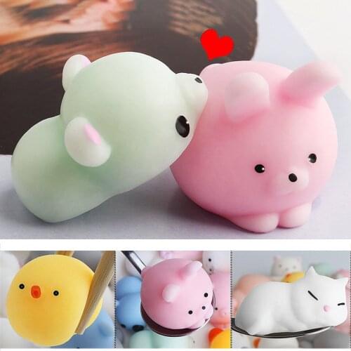 24 PCS Squeeze Sensory Toys Cute Stress Relief Animal Squeeze Decompression Anxiety Relieve AutismToy Fidget Toys Classic Toys