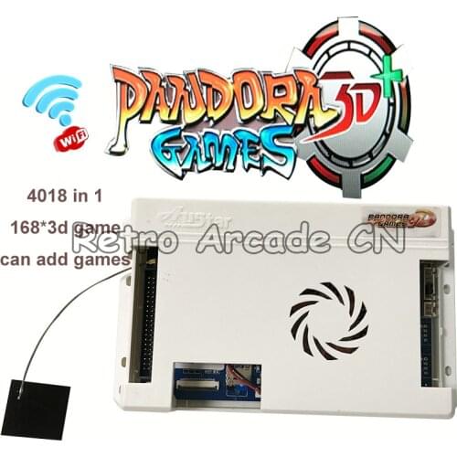 4018 in 1 Arcade Game Board Pandora Box 168 3d Retro Console Cabinet Accessories HD Video WIFI Online Download Games Free Ship