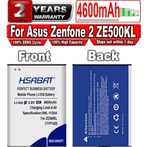HSABAT 4600mAh Battery for Asus Zenfone 2 Zenfone2 Laser C11P1428 ZE500KL ZE500KG Zenfone 2 Laser 5" Z00ED