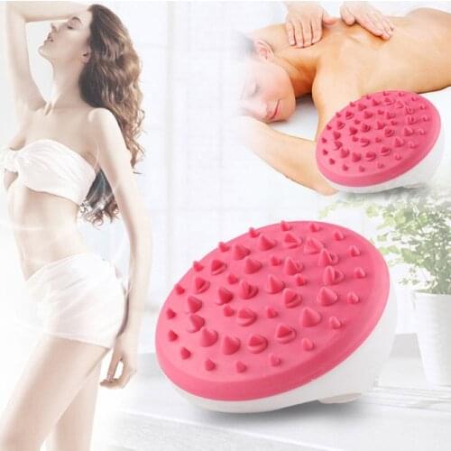Anti Cellulite Silicone Body Masage Glove Scrub Bath Shower Massager Brush