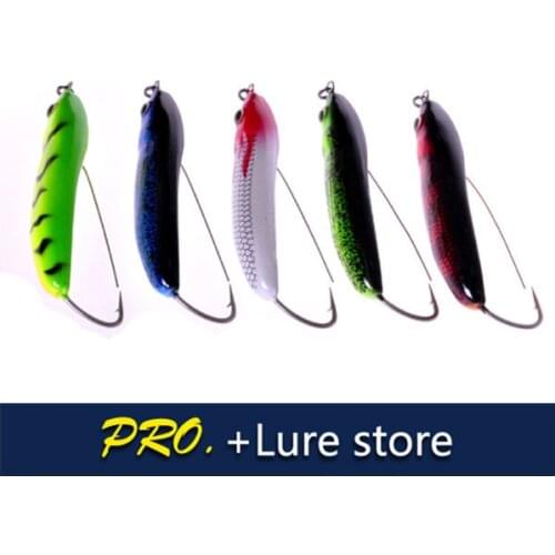Free shipping 5pcs 80mm 21g super sharp single curved hooks ice fishing hard pencil lure ice fishing lures