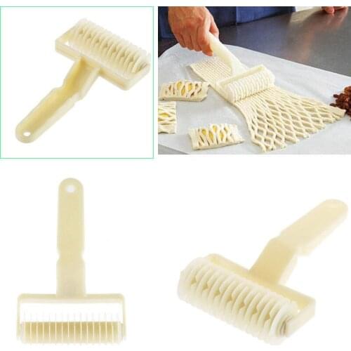 ANGRLY 4.5*12*14cm Large Handy Baking Pizza Bread Pastry Tool Lattice Roller Cutter Rolling Pin kitchen accessories silicone